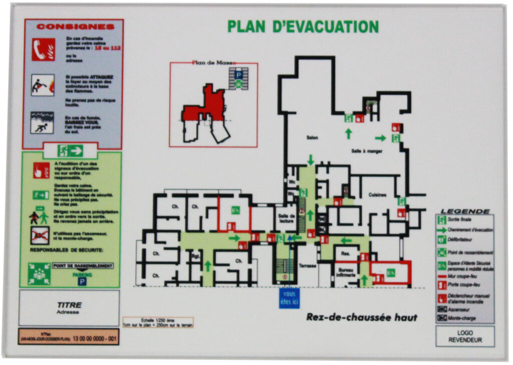 plan d'évacuation eurofeu